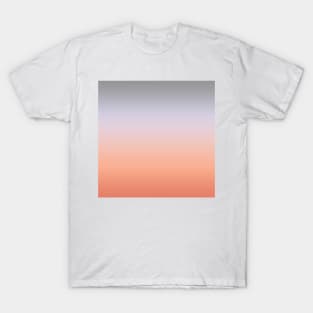 Grey and smoky pink color gradient T-Shirt